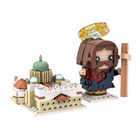 Ensemble de blocs de construction Funbuild Scène Religieuse Chrétienne Jésus-Christ Histoires Bibliques Briques Décoration de Bureau Pâques Jouet Cadeau Religieux