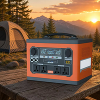 Station d'alimentation portable XY MPX15 2000W 2160Wh 25.2V à onde sinusoïdale pure 800W, double entrée solaire, 4 prises AC, USB-C 65W, aviation 24V XT90, LED SOS