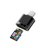 Venta al por mayor Metal Micro V8 lector de tarjetas de memoria SD OTG tarjeta de memoria expandida externa