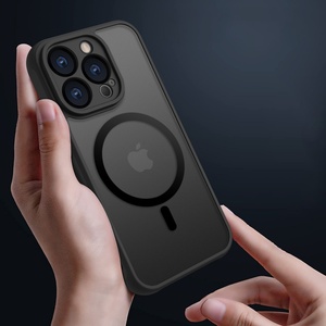Étui rigide magnétique en PC noir mat pour iPhone 16 <span class=keywords><strong>SE</strong></span> Pro Max, téléphone portable 17 Pro Max 18 - Product Image 6