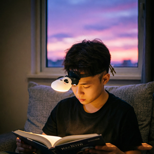 Lampe <span class=keywords><strong>frontale</strong></span> USB LED rechargeable, mini, mignonne, en silicone, en forme de panda, pour le camping, le travail, les enfants et les bébés, jouet lampe <span class=keywords><strong>frontale</strong></span> animalière - Product Image 2