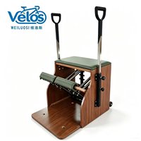 Chaise de Pilates Combo en érable réglable, portable et durable de haute qualité Velos, équipement de studio de yoga pour utilisation en studio de Pilates