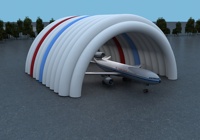 Tente gonflable d'entrepôt de hangars d'entrepôt de hangar d'avion gonflable de grande structure gonflable modulaire de haute qualité pour le stockage