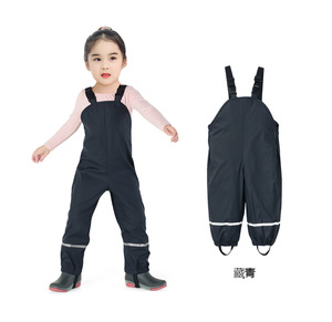 Veste <span class=keywords><strong>de</strong></span> <span class=keywords><strong>pluie</strong></span> imperméable pour enfants <span class=keywords><strong>Pantalon</strong></span> <span class=keywords><strong>de</strong></span> projet aquatique pour enfants Pantalons d'assaut <span class=keywords><strong>de</strong></span> bord <span class=keywords><strong>de</strong></span> mer Imperméables pour enfants - Product Image 6