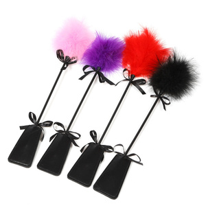 속박 키트 커플 채찍 유혹 때리기 패들 Flogger 섹스 장난감 깃털 <span class=keywords><strong>Tickler</strong></span> - Product Image 1
