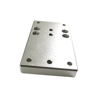 Plaque de montage en aluminium usinée sur mesure par CNC, plaque de fixation en aluminium anodisé, service de perçage et de fraisage CNC, support métallique sur mesure