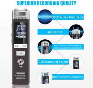 Máy Ghi Âm MP3 Âm Thanh Vòm 360 Góc Chất Lượng Cao Máy Ghi Âm Kỹ Thuật Số Máy Ghi Âm Mini - Product Image 5