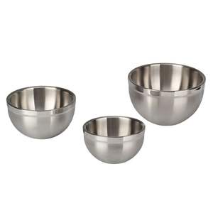 Bol à soupe en métal à double paroi de haute qualité Bol de cuisine en acier inoxydable 304 de qualité alimentaire - Product Image 1