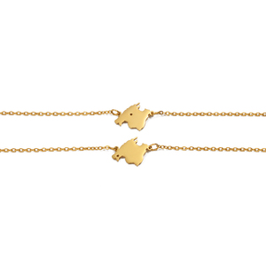 (1 Stück) Spanien <span class=keywords><strong>Mallorca</strong></span> Herz Calvia Consell Armbänder für Frauen und Mädchen Edelstahl-Schmuck # 566462 - Product Image 2