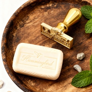 Sello de Latón Personalizado Premium para Jabón - Molde de Grabado Duradero para Marcar Jabones - Product Image 1