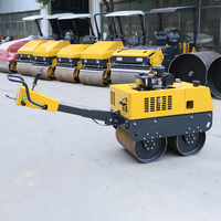 Rouleau compresseur routier manuel hydraulique à double tambour vibratoire de petite taille Luxin