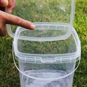 Seau en plastique transparent de haute qualité, écologique, durable, de qualité alimentaire, adapté aux produits marinés, au kimchi, au lait, à la crème glacée - Product Image 5