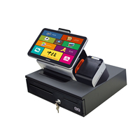 Terminal POS todo en uno con pantalla táctil con caja registradora y software POS para uso en tiendas pequeñas
