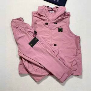 Stone Luxury Casual Fashion Loose <b>Pink</b> <b>Waterproof</b> Outdoor Hip-Hop Sport island Windproof Vintage <b>Jacket</b> For Men - Product Image 1