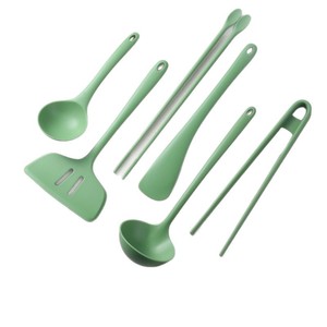 Silicone Kitchenware Set 6 Pieces Heat Resistant Cooking Spatula <b>Spoon</b> Set For Household Use - Product Image 1