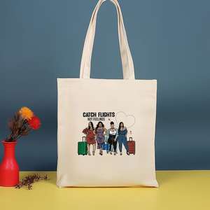 กระเป๋าผ้าแคนวาสพยาบาล กระเป๋าเครื่องสำอาง กระเป๋าช้อปปิ้งความจุขนาดใหญ่ กระเป๋าสะพายไหล่ กระเป๋าถือ กระเป๋าถือสำหรับสาวรักษ์โลก - Product Image 3