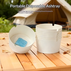 Cendrier jetable en <span class=keywords><strong>film</strong></span> hydrosoluble, gobelet à cigarettes rond MYG016 pour hôtel, restaurant, réunion, respectueux de l'environnement - Product Image 4