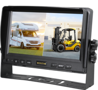 1 an de garantie Caméra de bord de camion MDVR 7 pouces Quad 2CH Split IPS Screen 1080P HD Caméras de recul pour RV Lorry Security Reverse Aid