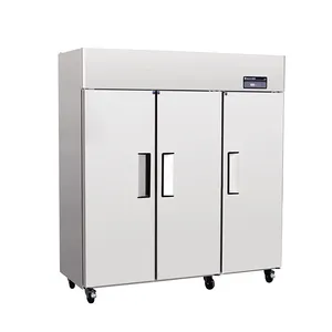 Commercial hotel industry beer showcase dispiay Drinks upright refrigerator fridge 3 door chiller freezer