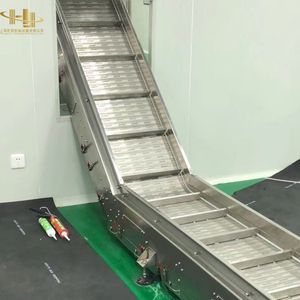 Système de Convoyeur Incliné à Bande Crantée en PVC/TPU de Qualité Alimentaire à Haute Efficacité pour la Manutention en Vrac des Grains et des Petites Collations - Product Image 6