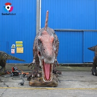 Réplique grandeur nature de dinosaures de Luna Park Real Jurassica Park Animatronics réplique de dinosaures étanches à vendre
