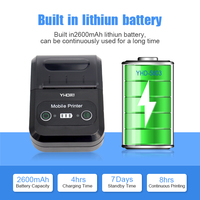 Printer Struk Termal Portabel Mini Nirkabel YHD-5803 58mm, Printer Mobile USB Bluetooth
