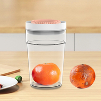 Récipient alimentaire en plastique de vente en gros pot airless avec couvercle d'étanchéité sous vide