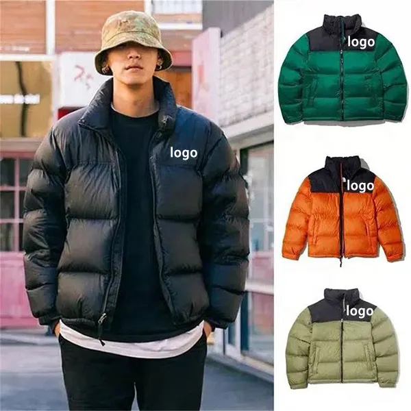 The Top Quality Down Puffer Jacket Warm Thermal Breathable Hooded Fleece Men Winter Jackets Zipper