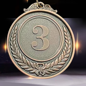 Medalla de metal en blanco chapada en oro brillante personalizada a precio de fábrica, medallas deportivas para correr maratón personalizadas - Product Image 6