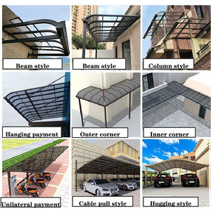 <span class=keywords><strong>Pare</strong></span>-<span class=keywords><strong>soleil</strong></span> pour l'extérieur et les balcons, auvent durable en polycarbonate - Product Image 6