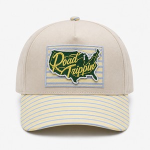 Casquette de sport unisexe personnalisée en sergé de coton premium, non structurée, à calotte souple, avec badge tissé, réglable, pour la vente en gros - Product Image 2