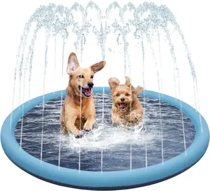 加厚洒水池夏季户外水上玩具有趣的后院喷泉儿童和宠物游戏垫