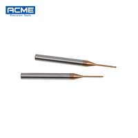 Fresa de extremo esférico de 4 filos de carburo de tungsteno HRC55 para fresado CNC, OEM/ODM, con recubrimiento Nano-PVD, para fresado de alta velocidad