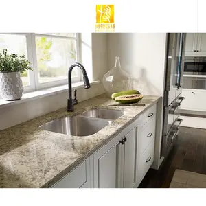 गर्म बिक्री Countertops कृत्रिम क्वार्ट्ज ग्राफिक डिजाइन आधुनिक चीनी सफेद क्वार्ट्ज रसोई काउंटर में सबसे ऊपर