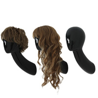 Support mural flexible en fibre de verre pour tête de mannequin, présentoir de perruques avec conception anti-fissuration pour salon, maison, ou magasin de perruques