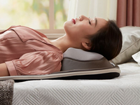 Coussin de massage Shiatsu portable avec chauffage, pression d'air, contrôle de la minuterie et lumière LED pour le massage du cou et du corps