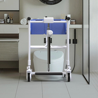 Siège de toilette électrique pliable et léger ZW365D pour personnes handicapées, matériel de rééducation