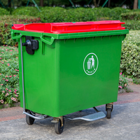 Vente en gros de poubelles à roulettes en plastique de grande taille pour l'extérieur, nouveau design, 120L 240L, poubelle à déchets en plastique avec couvercle