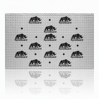 RynoGuard Tapis insonorisant léger en aluminium pour voiture, feuille d'amortissement acoustique en caoutchouc butyle pour voiture