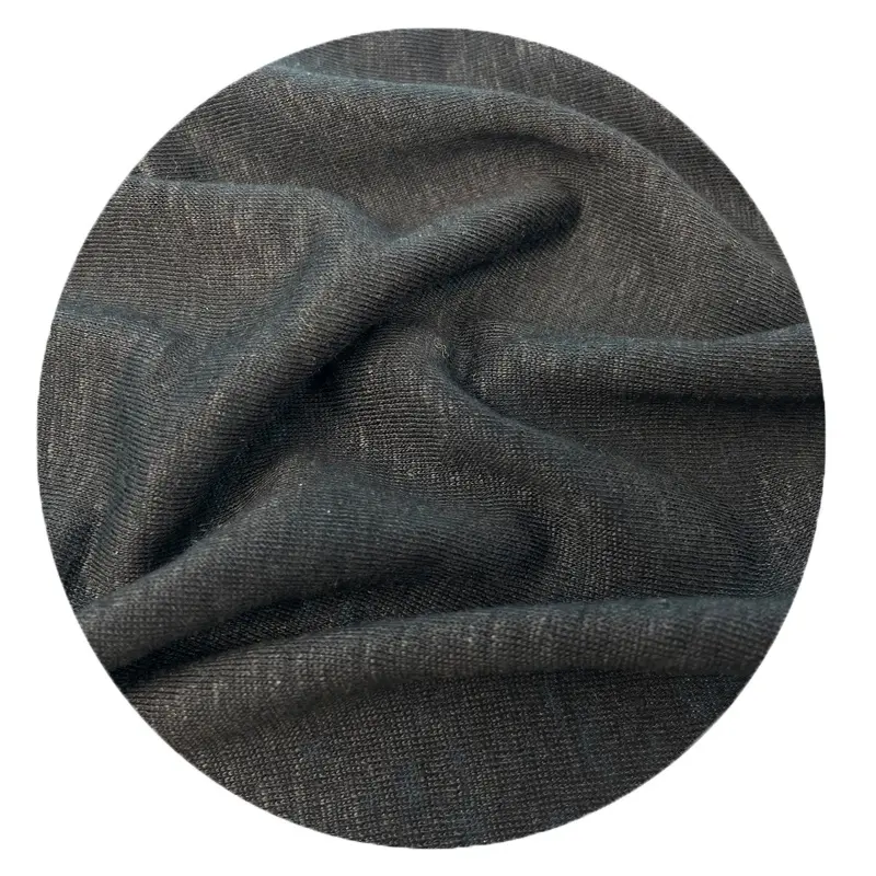 wholesale organic 100% linen fabric knit pure linen fabric for dress