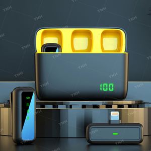 Tnh LM-SX6 không dây Lavalier ve áo Micro 2 Clip Micro cho <span class=keywords><strong>Android</strong></span> Apple dòng sống vlog với sạc trường hợp - Product Image 2