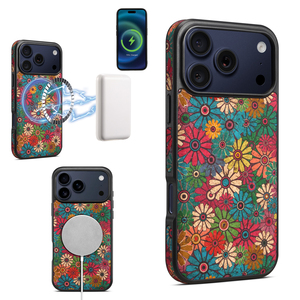 Étui de téléphone antichoc imprimé Denior Cork avec chargement magnétique sans fil, compatible avec les séries <span class=keywords><strong>Apple</strong></span> 17/16/15/14/13/<span class=keywords><strong>12</strong></span> - Product Image 1