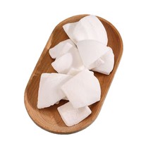 Morceaux de noix de coco lyophilisés en gros, collation croustillante, riche en arôme de noix de coco, fournisseur d'usine OEM, exportateur, prêt à l'emploi en vrac