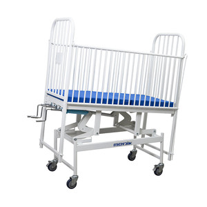 Ziekenhuis Pediatrische Handleiding Hoogte Verstelbare Icu Luxe Kinderen Verpleging <span class=keywords><strong>Bed</strong></span> Met Wielen - Product Image 4