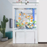 Aquarium rectangulaire en verre pour eau de mer durable de 500 L avec accessoires, garantie 1 an, 110-240 V