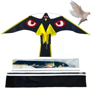 Chinese hawk decoy scare birds away from the kite factory