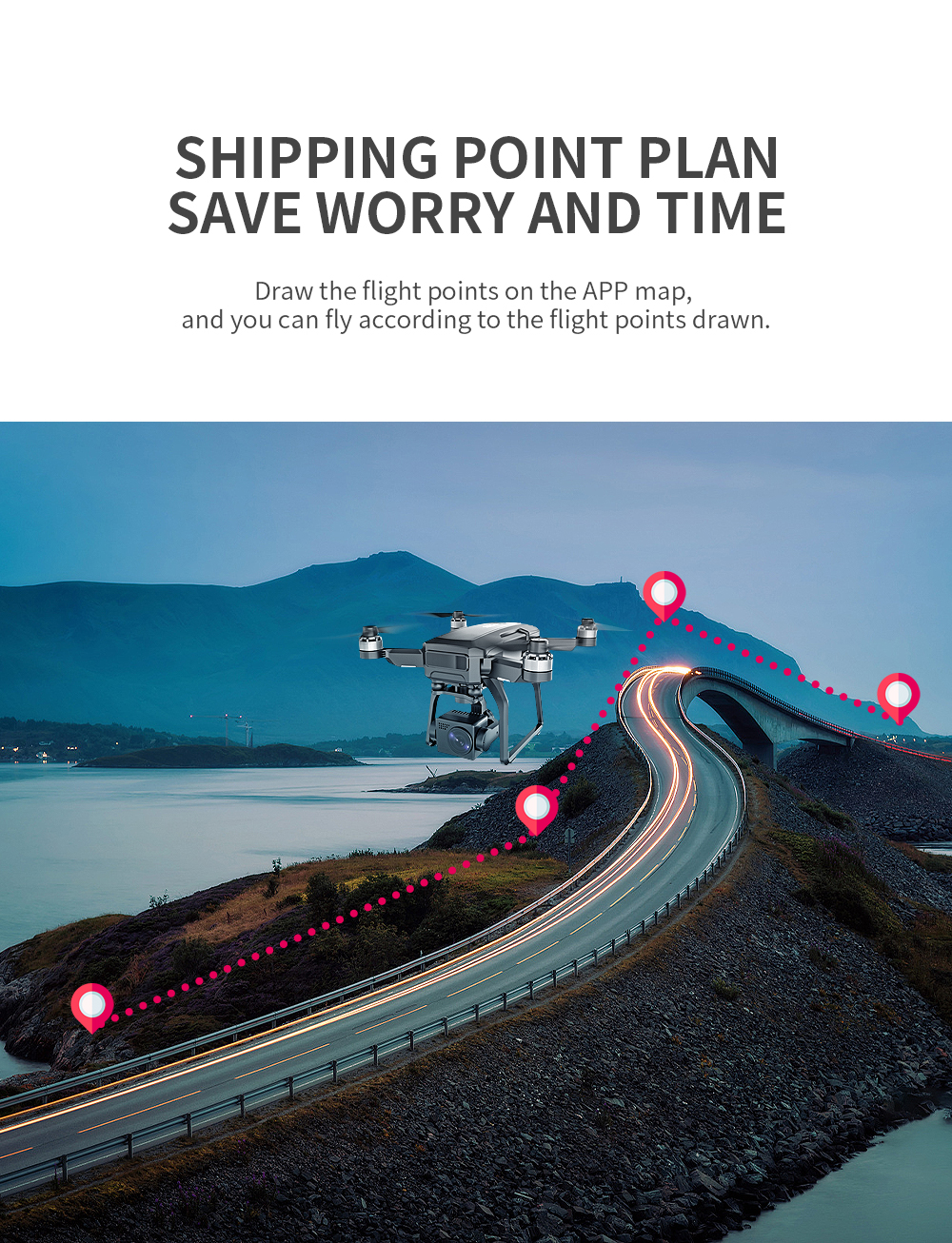 HOSHI SJRC F7 PRO GPS Drone 4K Dual HD Camera 3 Axis Gimbal Aerial Photography Brushless Motor Quadcopter RC Distance 3km