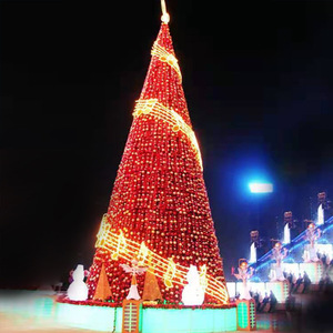 Árbol de <span class=keywords><strong>Navidad</strong></span> Gigante de Metal para Exteriores con Iluminación LED Comercial Personalizada para Plaza, Parque, Hotel, Centro Comercial - Product Image 2
