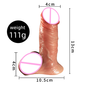 Dildo de silicona líquida de alta calidad con forma de pene realista para punto G, juguete sexual masculino de goma suave, reemplazo para el huevo lubricante para uso sexual en adultos. - Product Image 6