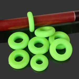 ตัวกันกระแทกคันเบ็ดซิลิโคนสีเขียวขนาดใหญ่ โอริงหนาพิเศษ ยืดหยุ่นสูง เรืองแสง นุ่ม ไม่กัดกร่อน สำหรับตกปลาตอนกลางคืน - Product Image 1